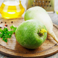 Foto av grønn reddik