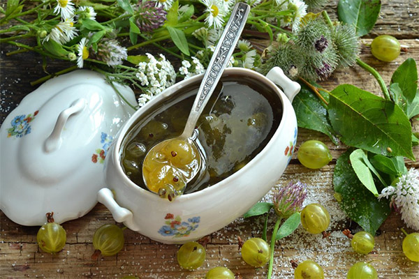 Emerald gooseberry jam