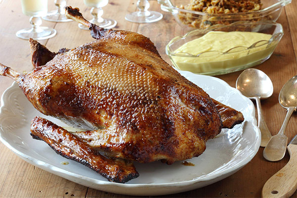 Oca en una cuina lenta